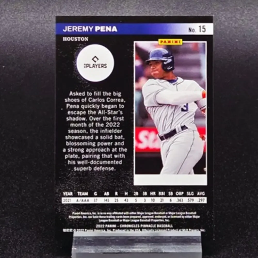 Jeremy Pena Pinnacle /50 Elite Revolution RC Houston Astros Star